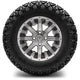 MODZ 12" Assault Machined Gunmetal Wheels & Off-Road Tires Combo