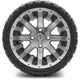MODZ 12" Assault Machined Gunmetal Wheels & Off-Road Tires Combo