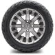 MODZ 12" Assault Machined Gunmetal Wheels & Off-Road Tires Combo