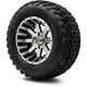 MODZ 12" Assault Machined Black Wheels & Off-Road Tires Combo