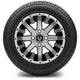 MODZ 12" Assault Machined Black Wheels & Street Tires Combo