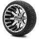 MODZ 12" Assault Machined Black Wheels & Street Tires Combo
