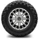 MODZ 12" Assault Machined Black Wheels & Off-Road Tires Combo