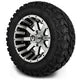 MODZ 12" Assault Machined Black Wheels & Off-Road Tires Combo