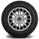 MODZ 12" Assault Machined Black Wheels & Off-Road Tires Combo