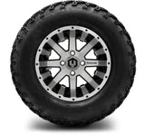 MODZ 12" Assault Machined Black Wheels & Off-Road Tires Combo
