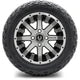 MODZ 12" Assault Machined Black Wheels & Off-Road Tires Combo