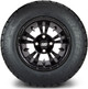 MODZ® 12" Vampire Glossy Black Wheels & Off-Road Tires Combo