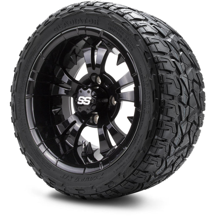 MODZ 12' Vampire Glossy Black - Tire and Wheel Combo