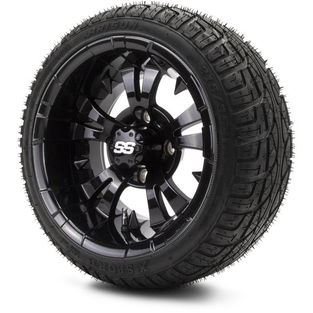 MODZ 12' Vampire Glossy Black - Tire and Wheel Combo