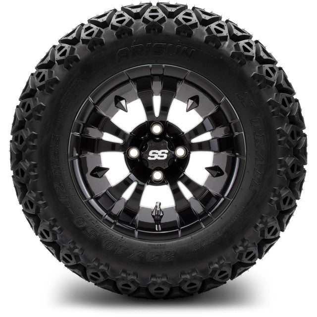 MODZ 12' Vampire Glossy Black - Tire and Wheel Combo