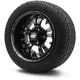 MODZ® 12" Vampire Glossy Black Wheels & Street Tires Combo