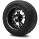 MODZ® 12" Vampire Glossy Black Wheels & Street Tires Combo