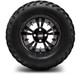 MODZ® 12" Vampire Glossy Black Wheels & Off-Road Tires Combo
