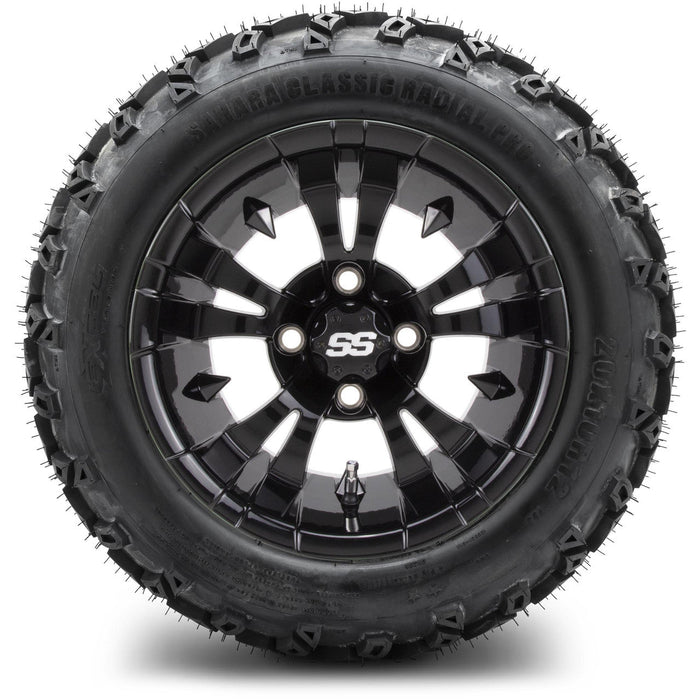 MODZ 12' Vampire Glossy Black - Tire and Wheel Combo