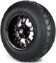 MODZ® 12" Vampire Glossy Black Wheels & Off-Road Tires Combo