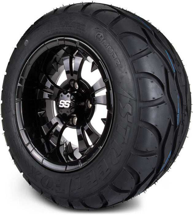 MODZ 12' Vampire Glossy Black - Tire and Wheel Combo