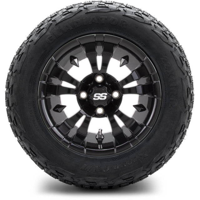 MODZ 12' Vampire Glossy Black - Tire and Wheel Combo