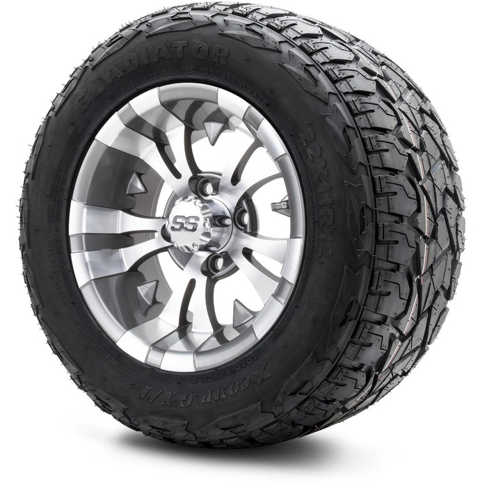 MODZ 12' Vampire Gunmetal - Tire and Wheel Combo