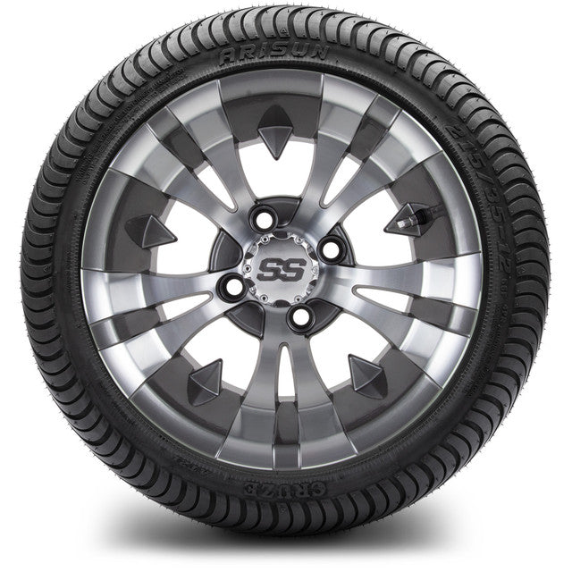 MODZ 12' Vampire Gunmetal - Tire and Wheel Combo