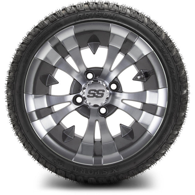 MODZ 12' Vampire Gunmetal - Tire and Wheel Combo