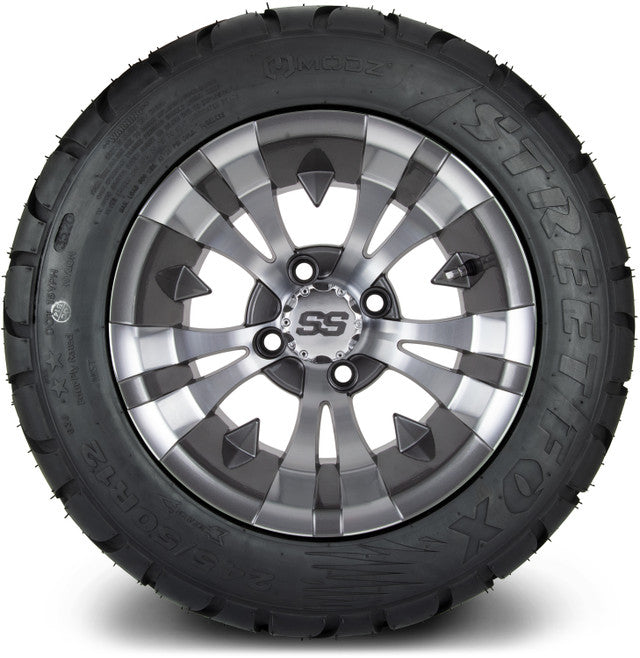 MODZ 12' Vampire Gunmetal - Tire and Wheel Combo