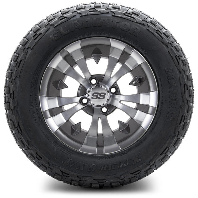 MODZ 12' Vampire Gunmetal - Tire and Wheel Combo