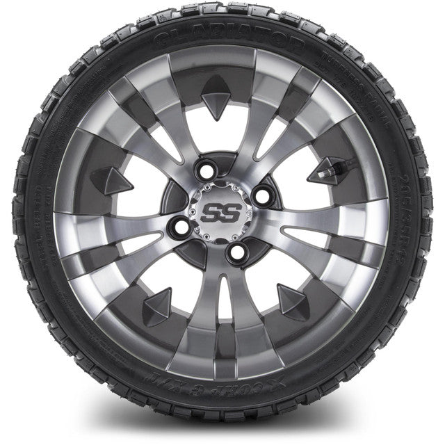 MODZ 12' Vampire Gunmetal - Tire and Wheel Combo