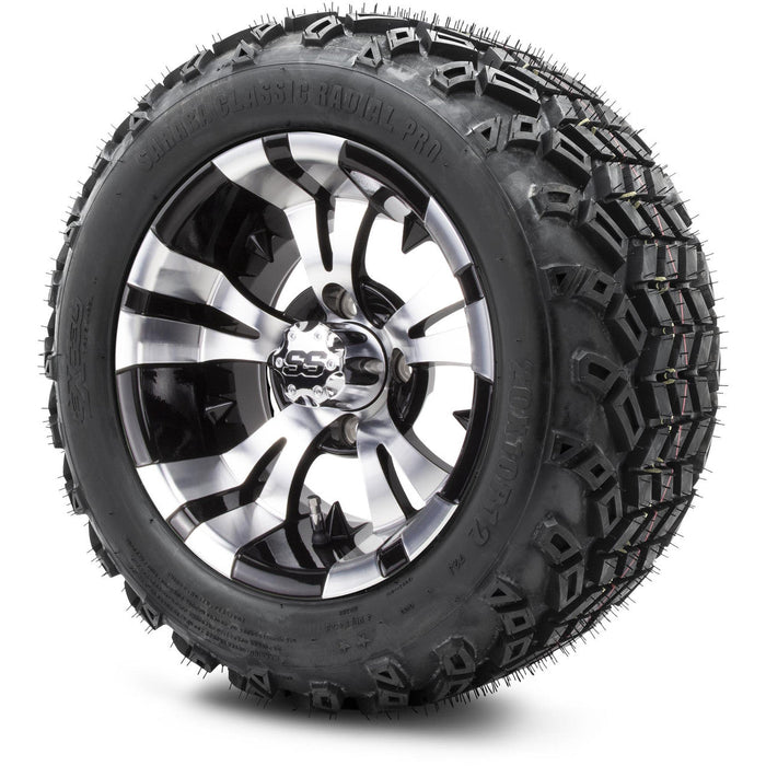 MODZ 12' Vampire Machined Black - Tire and Wheel Combo