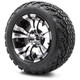 MODZ® 12" Vampire Machined Black Wheels & Off-Road Tires Combo