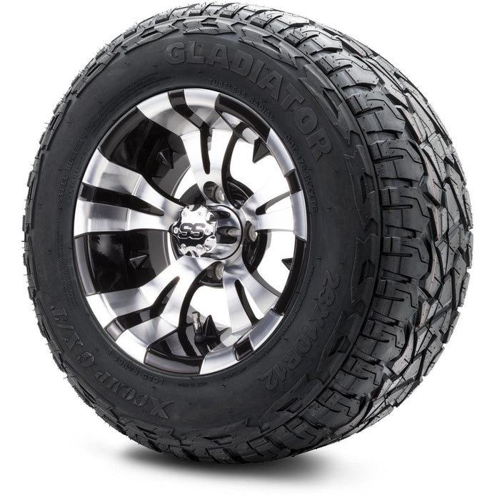 MODZ 12' Vampire Machined Black - Tire and Wheel Combo