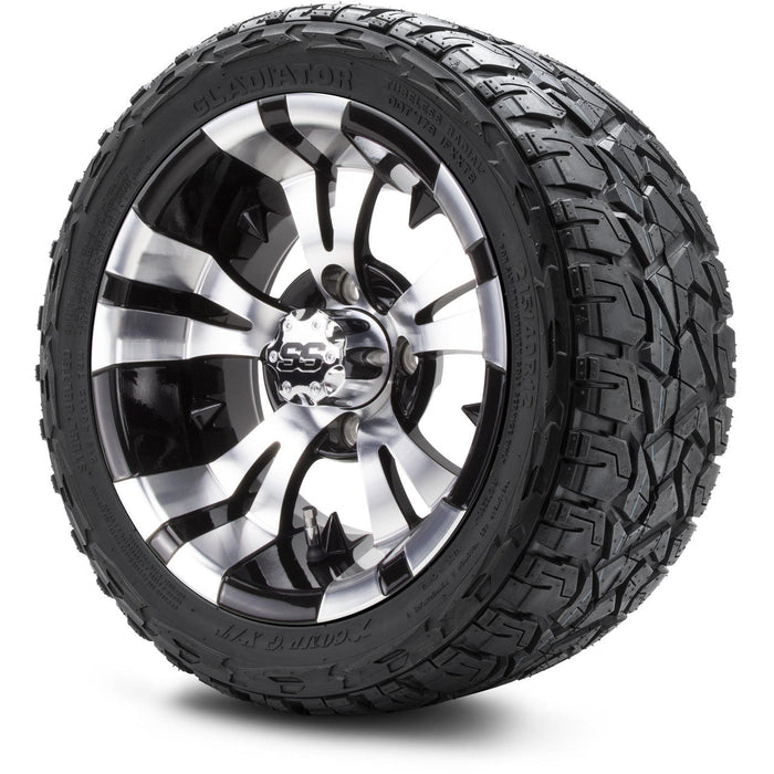 MODZ 12' Vampire Machined Black - Tire and Wheel Combo