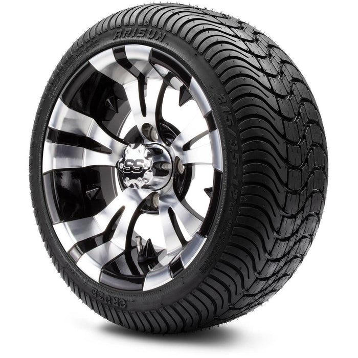 MODZ 12' Vampire Machined Black - Tire and Wheel Combo
