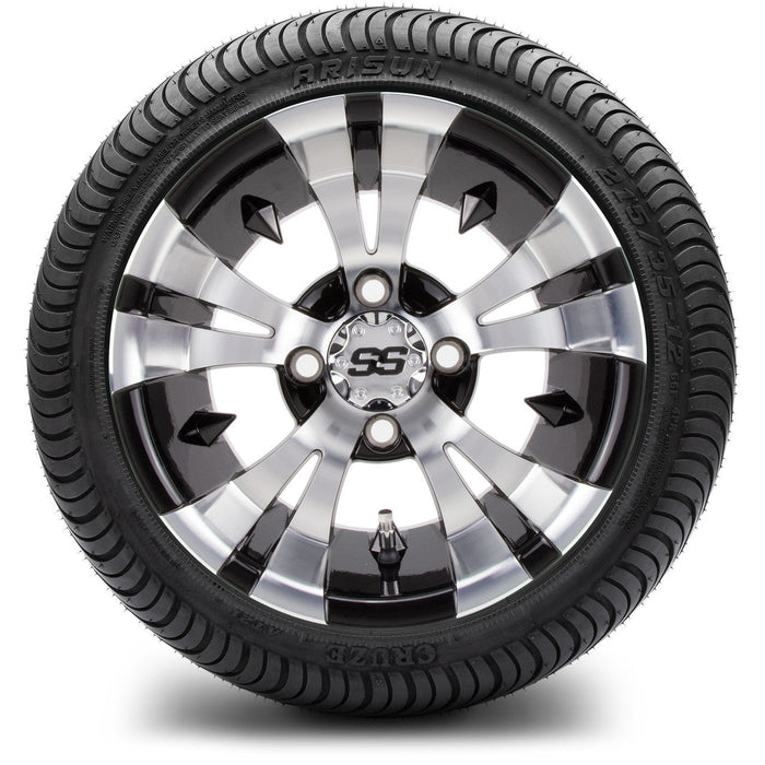 MODZ 12' Vampire Machined Black - Tire and Wheel Combo