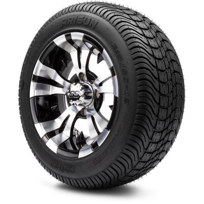 MODZ 12' Vampire Machined Black - Tire and Wheel Combo