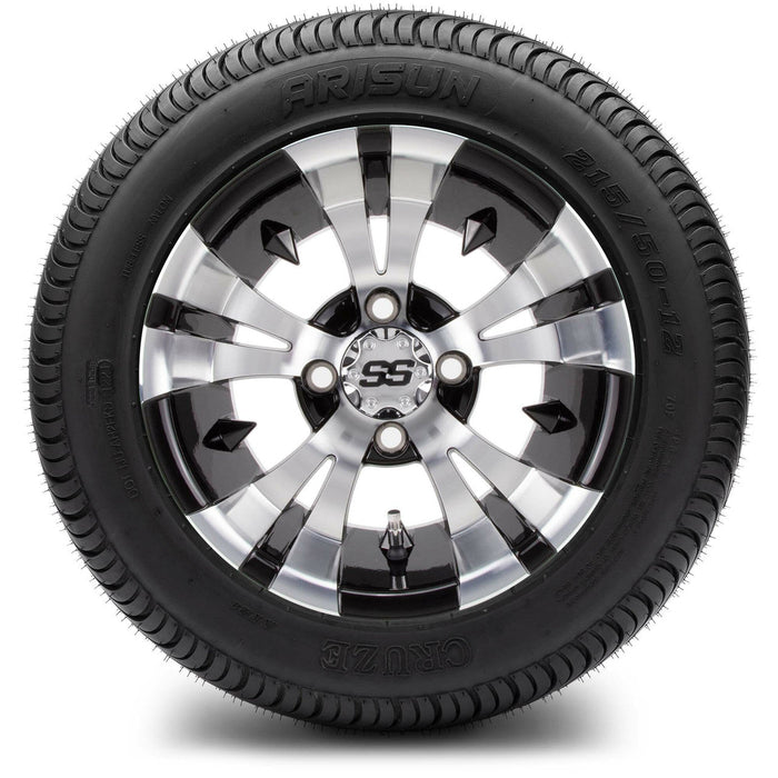 MODZ 12' Vampire Machined Black - Tire and Wheel Combo