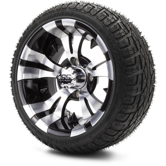 MODZ 12' Vampire Machined Black - Tire and Wheel Combo