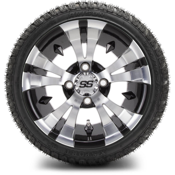 MODZ 12' Vampire Machined Black - Tire and Wheel Combo