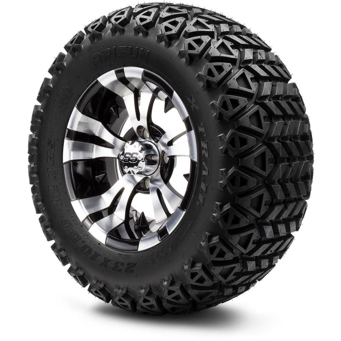 MODZ 12' Vampire Machined Black - Tire and Wheel Combo