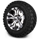 MODZ® 12" Vampire Machined Black Wheels & Off-Road Tires Combo