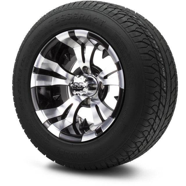 MODZ® 12" Vampire Machined Black Wheels & Street Tires Combo