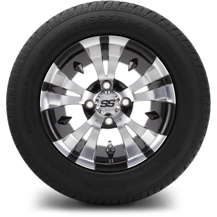 MODZ® 12" Vampire Machined Black Wheels & Street Tires Combo