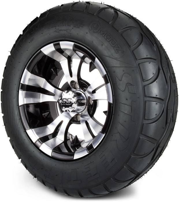 MODZ 12' Vampire Machined Black - Tire and Wheel Combo