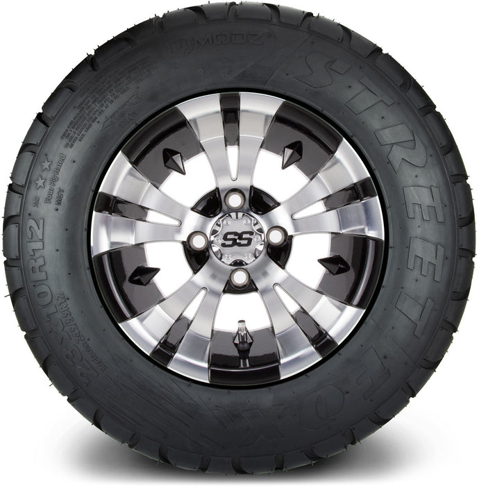 MODZ 12' Vampire Machined Black - Tire and Wheel Combo