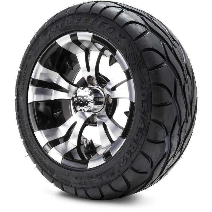 MODZ 12' Vampire Machined Black - Tire and Wheel Combo