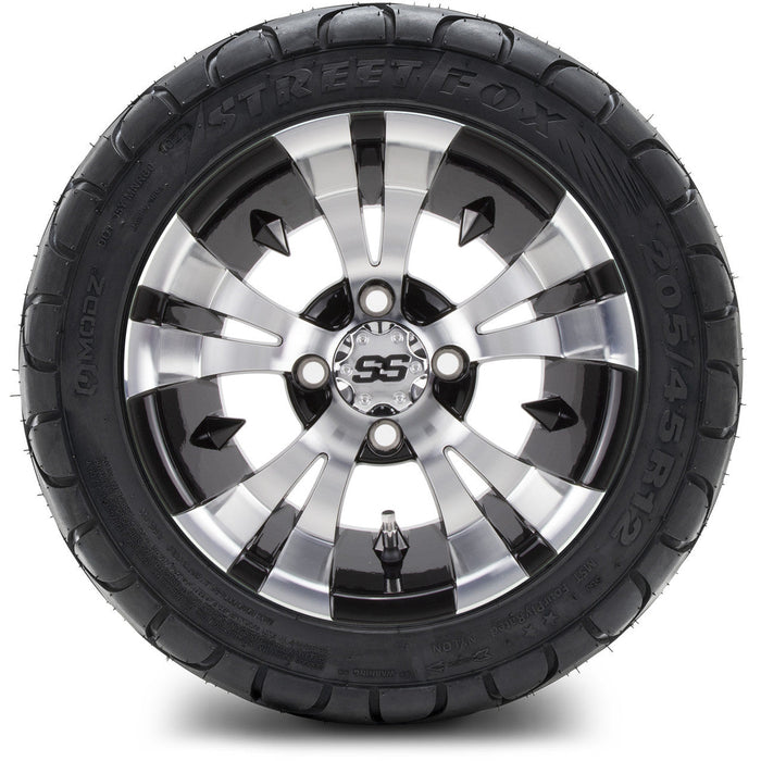 MODZ 12' Vampire Machined Black - Tire and Wheel Combo