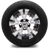 MODZ® 12" Vampire Machined Black Wheels & Off-Road Tires Combo