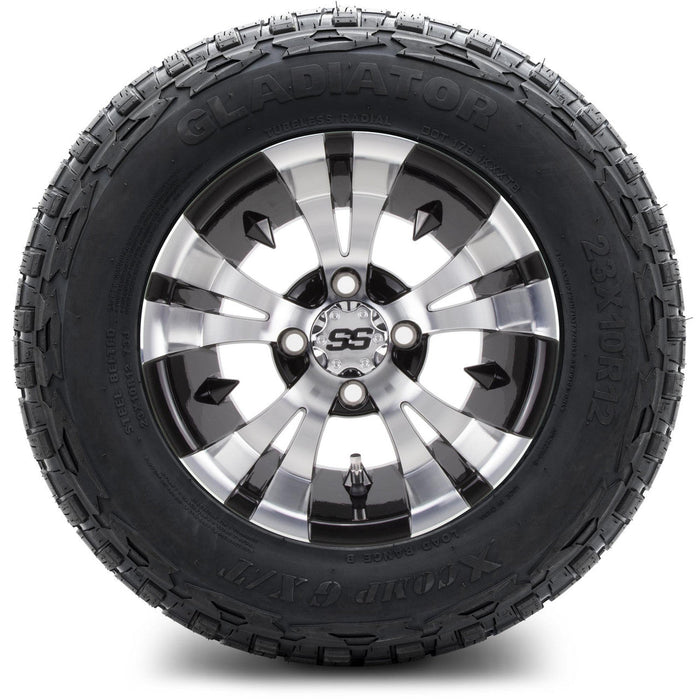 MODZ 12' Vampire Machined Black - Tire and Wheel Combo