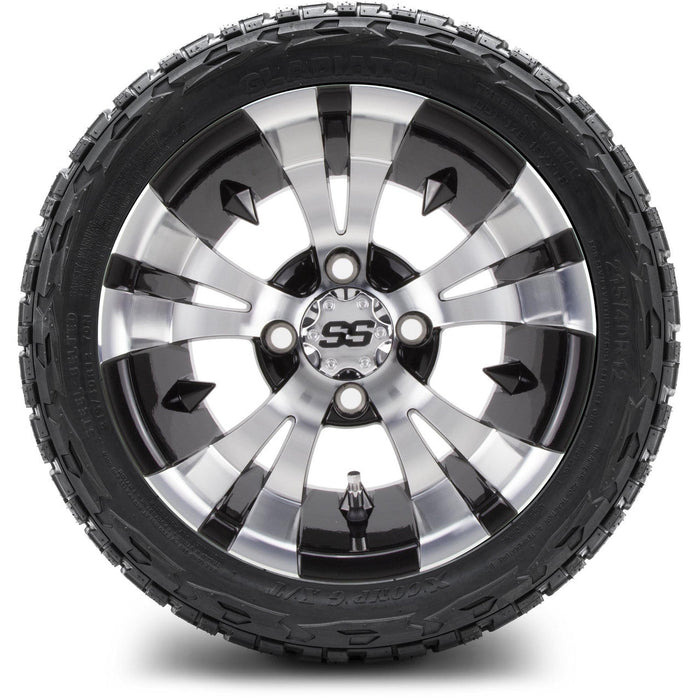 MODZ 12' Vampire Machined Black - Tire and Wheel Combo