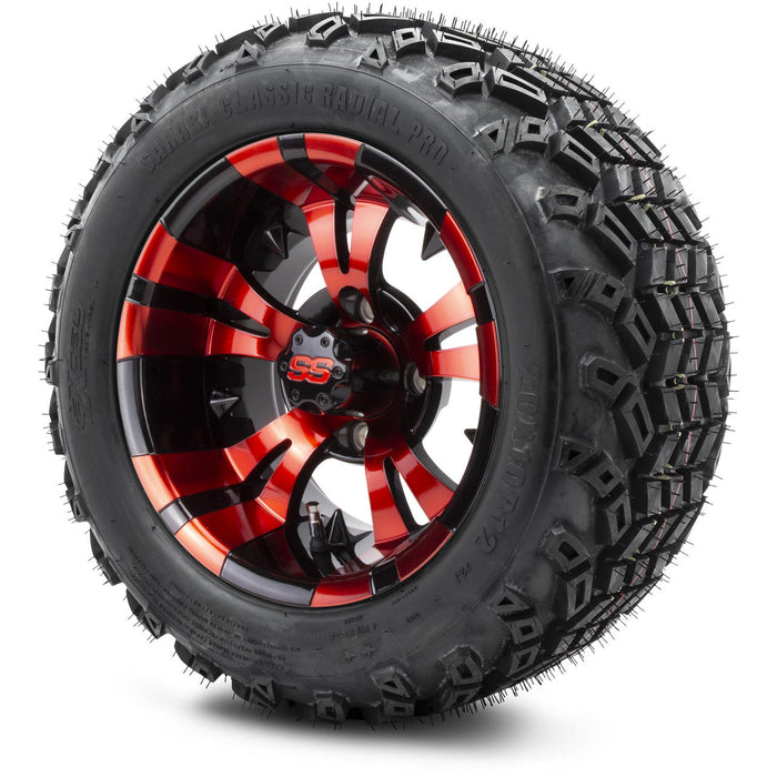 MODZ 12' Vampire Red and Black - Tire and Wheel Combo